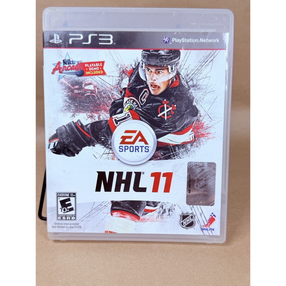 NHL 11 Sony PlayStation 3 PS3 EA Sports Jonathan Toews Hockey Game Case Disc